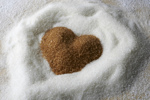 Valentines Day, heart of brawn sugar - Photo, Image