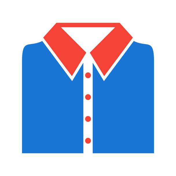 School Shirt Icon In Trendy Style Isolated Background       - Vetor, Imagem