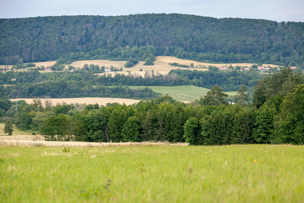 Вид на ландшафт с Железных гор - Желтые горы, Чехия
 - Фото, изображение