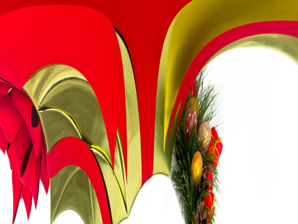 Gold and Red Holiday Colors - Photo, Image