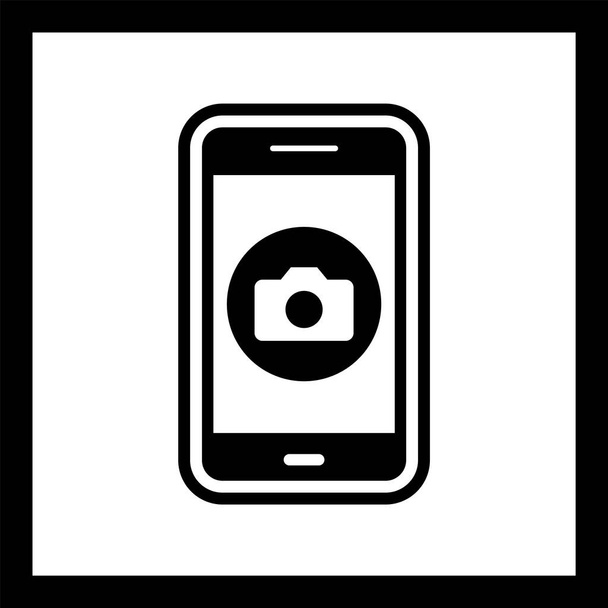 Ikona aplikacji mobilnych w modnym stylu Odosobnione tło - Wektor, obraz