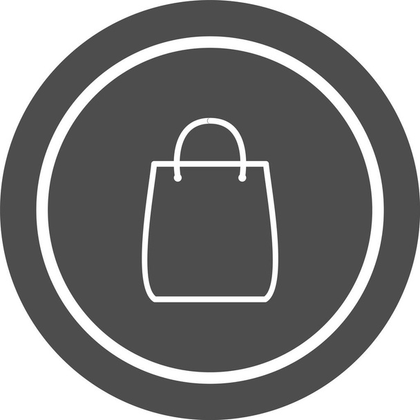 Alışveriş Torbası Simgesi Moda Biçimli İzole Arkaplan - Vektör, Görsel