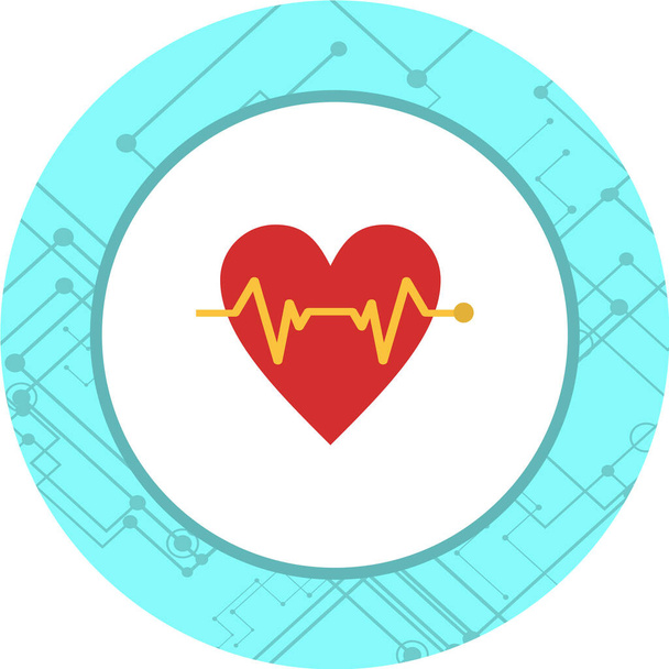 векторная иллюстрация сердечного ритма - Вектор,изображение
