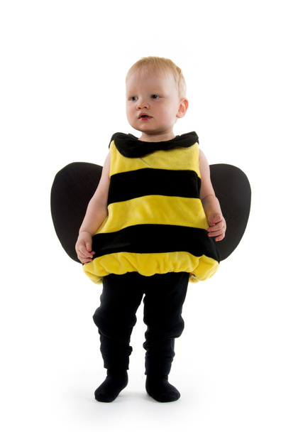 Baby boy in bumblebee costume - Fotó, kép