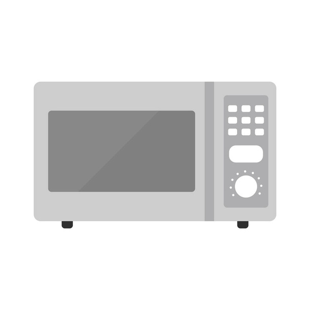 Микроволновая печь икона в модном стиле изолированный фон
 - Вектор,изображение