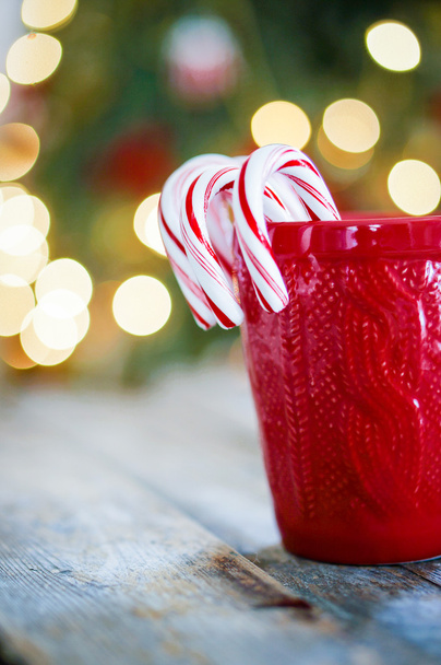 Christmas peppermint candy canes - Photo, image