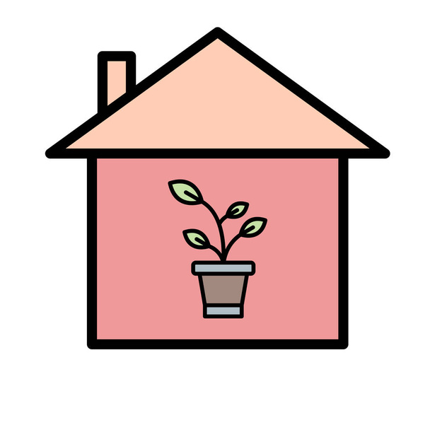 Icône de jardinage illustration vectorielle de design wed - Vecteur, image