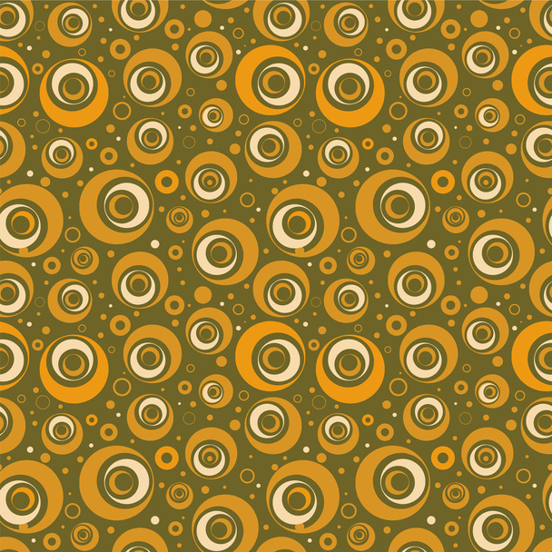 Retro cirkel naadloze patroon - Vector, afbeelding