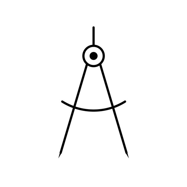 Vektorillustration des modernen b-Mangels an Kompasssymbolen - Vektor, Bild