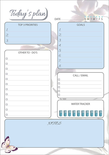  Printable daily planner vector design - Vector, Image