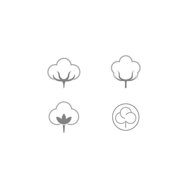 Cotton logo vector icon template design  - Vector, Image