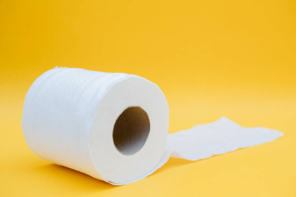 Toilet paper roll for to wipe clean Personal sanitary paper. - Photo, Image