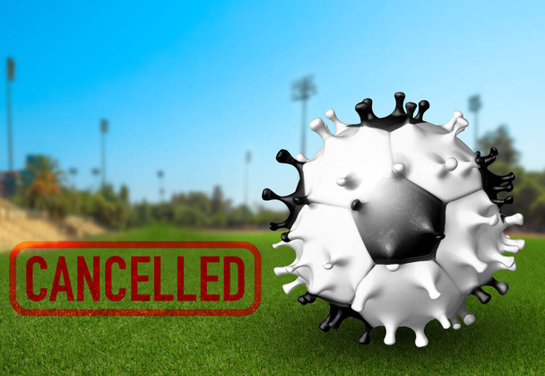Cancelled sport matches in Covid-19 - Foto, Imagem
