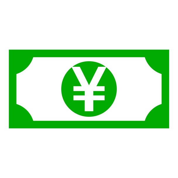 Yen e banconote come illustrazione vettoriale - Vettoriali, immagini