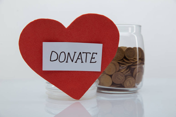 Heart health concept. Donation for healthy life. Donor blood. - Photo, Image