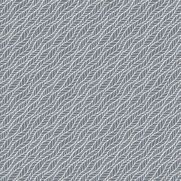 Gray bold vector seamless pattern with stylized sweater fabric. Texture for web, print, wallpaper, fall winter fashion, textile design, website background, holiday home decor, wedding invitation - Вектор, зображення