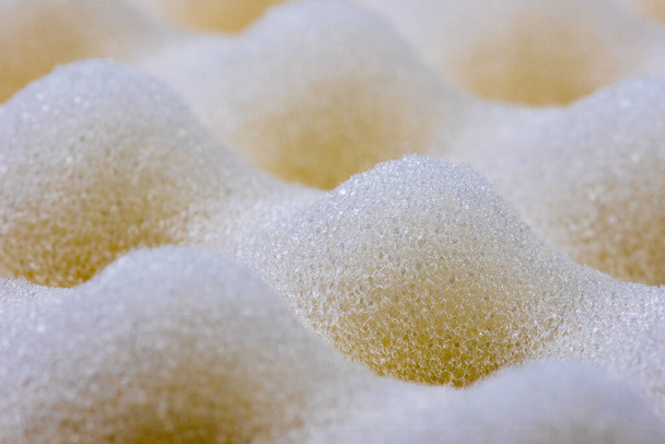 Macro of Polystyrene Foam Sponge Packing and Shipping Protection - Foto, afbeelding