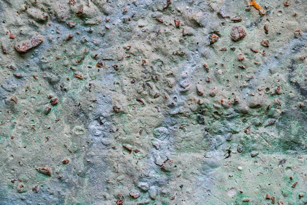 The texture of the old peeled wall or fence of concrete gray - Photo, Image