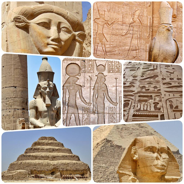 Collage del hermoso Egipto. África - Foto, imagen