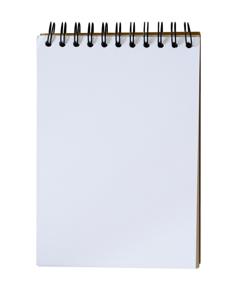 Blocco notebook vuoto isolato con percorso di ritaglio
 - Foto, immagini
