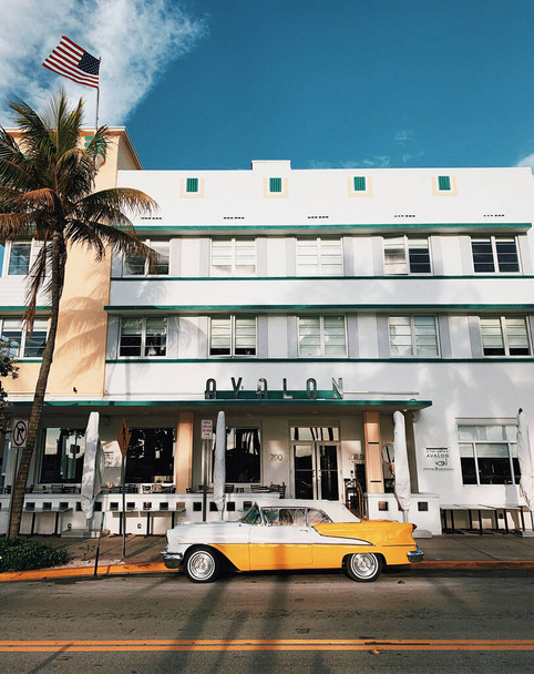 Ocean drive buildings in Miami South Beach, Florida - Foto, afbeelding
