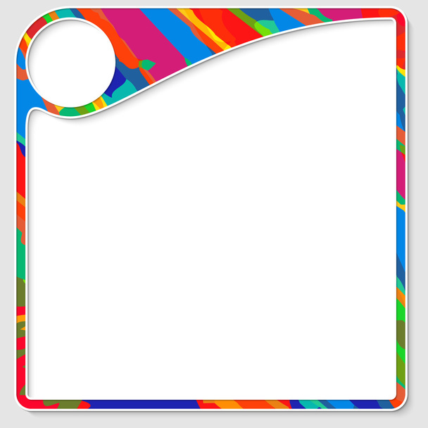 colored frame for any text with white box - Vetor, Imagem
