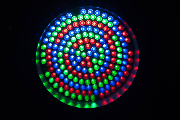 Led spotlight rgb lights for discos and shows. - Photo, Image