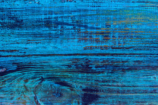 Blurred wooden texture background. Wooden wall texture grunge background with a lot of copy space for text. Abstract background, blue colors. Colorful wooden wall texture. - Fotoğraf, Görsel