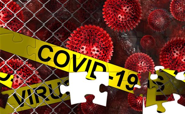covid 19 corona pezzi di puzzle virus
 - Foto, immagini