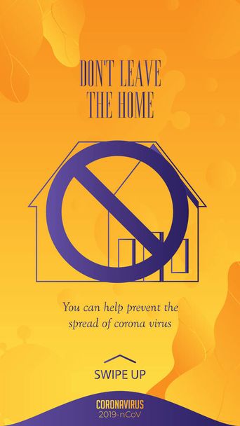do not leave the home banner, simply vector illustration   - Vector, Image