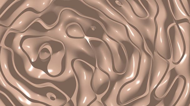Plain 3D abstract background of monochromic COPPER (CRAYOLA) color with shadow and coloring suitable for adding various materials - Photo, Image