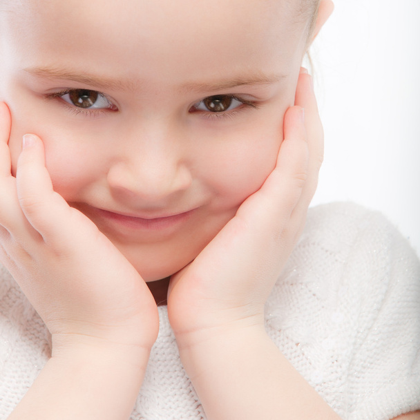 Magnifique enfant préscolaire souriant gros plan
 - Photo, image