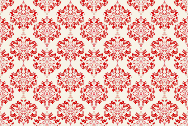 Seamless ornament on background. Wallpaper pattern - Vector, Image