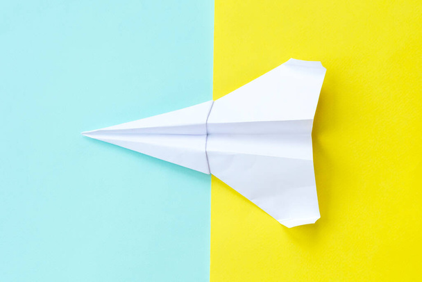 Summer travel with paper plane. Summer concept. - Photo, Image