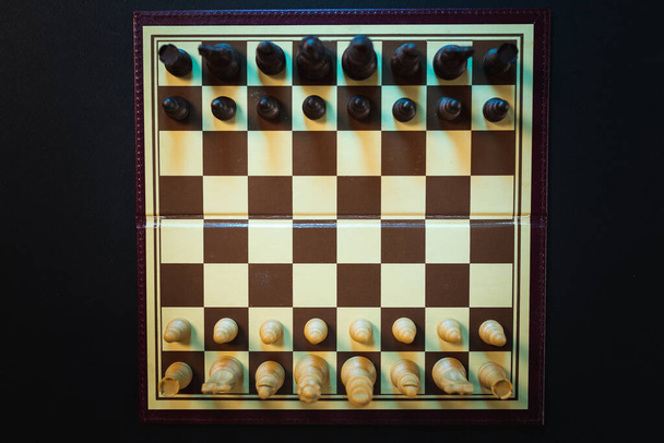 chess game concept close-up view - Photo, Image