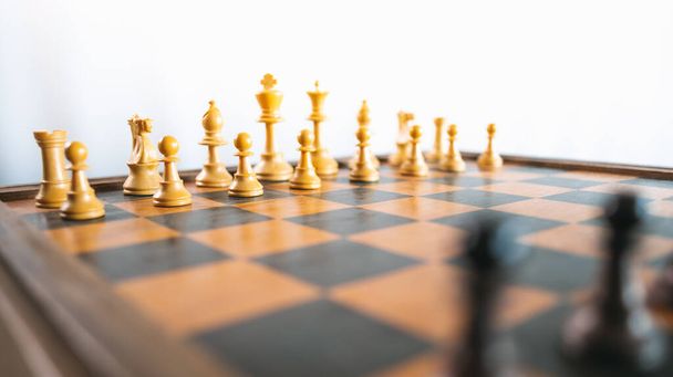 gioco di scacchi concetto close-up vista
 - Foto, immagini