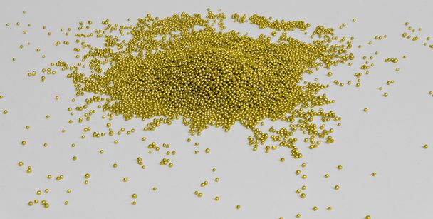 Gouden beadlets - Foto, afbeelding