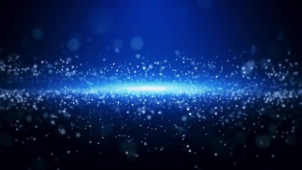 arkaplan döngüsü, Ödüller parlak mavi parçacıklar döngüsü - Video, Çekim