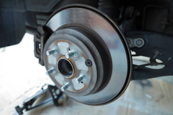 Vehicle disc brakes, rotor, caliper, and pads - Foto, Imagem