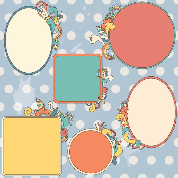 Collection of ornamental frames - Vector, afbeelding
