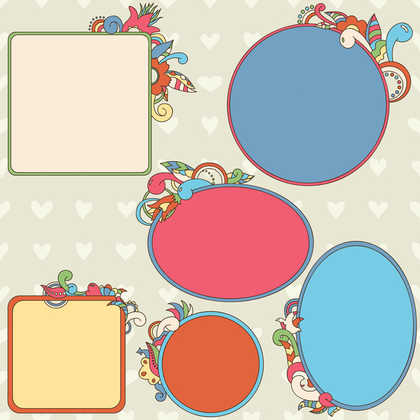 Collection of ornamental frames - Vector, afbeelding