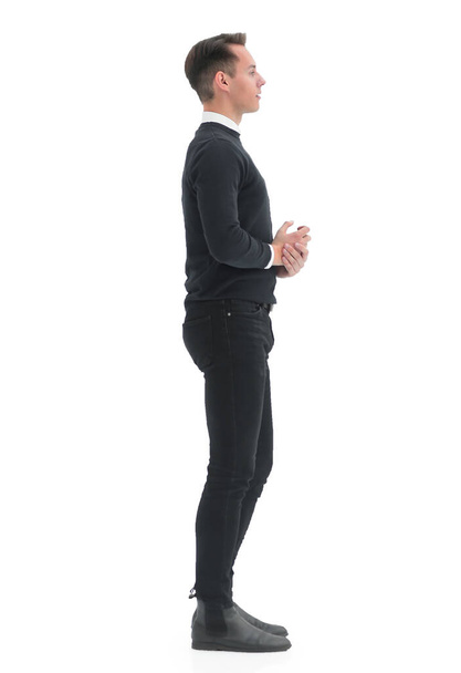 full-length. elegant young man in casual clothes - Foto, Bild