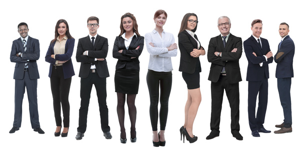 in full growth.professional business team isolated on white - Fotó, kép