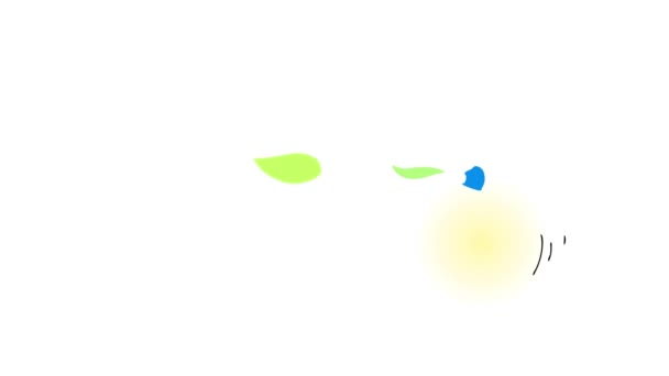 Инерционное движение простых элементов, формирующих маленькую девочку, играющую с большим персиком мягкого фруктового цвета, похожего на прыгающий шар, машущий на камеру и улыбающийся, представляющий воображение детей
 - Кадры, видео
