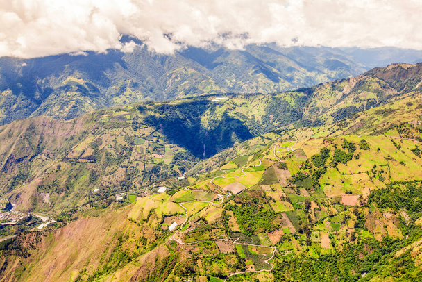 High Altitud Helicopter Shot Over Llanganates National Park Tungurahua Area Ecuador - Foto, Bild