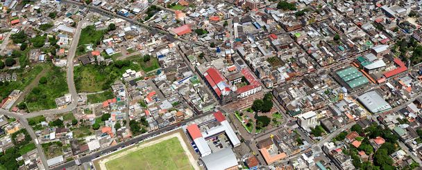 Banos De Agua Santa Tungurahua Province Ecuador Aerial Panorama - Photo, image