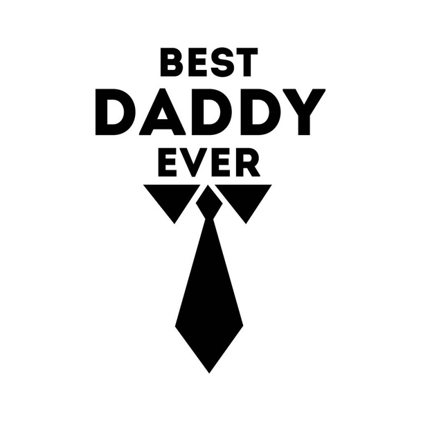 gelukkig vaders dag zegel met stropdas lijn stijl - Vector, afbeelding