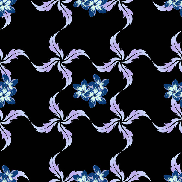 Color seamless floral vector pattern  - Wektor, obraz