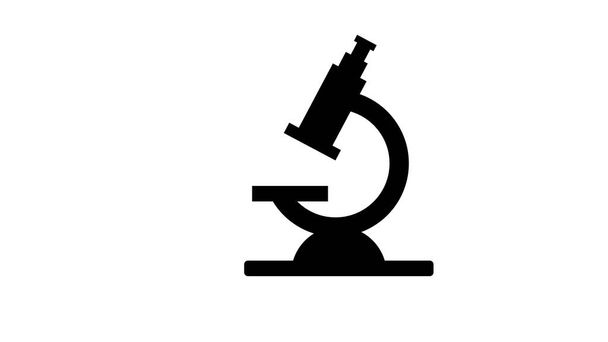 Microscope icon design solid style - Photo, Image