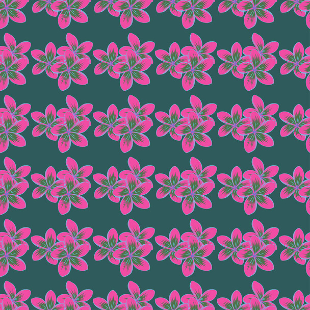 Color seamless floral vector pattern  - Vektor, kép